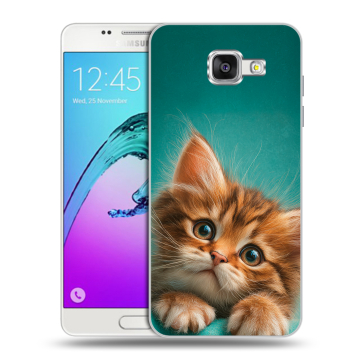 Силиконовый чехол на Samsung Galaxy A5 (2016) с принтом котенок