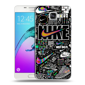 Силиконовый чехол на Samsung Galaxy A5 (2016) с принтом Найк