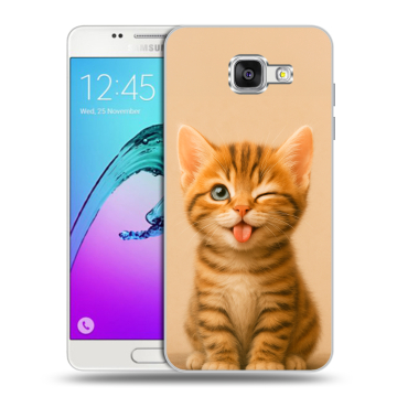 Силиконовый чехол на Samsung Galaxy A5 (2016) с принтом котенок