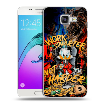 Силиконовый чехол на Samsung Galaxy A5 (2016) с принтом Дональд Дак Деньги