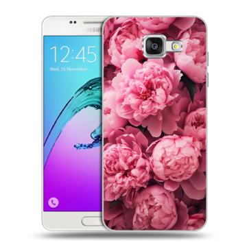 Силиконовый чехол на Samsung Galaxy A5 (2016) с принтом цветы пионы