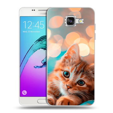 Силиконовый чехол на Samsung Galaxy A5 (2016) с принтом котик Силиконовый чехол на Samsung Galaxy A5 (2016) с принтом котик