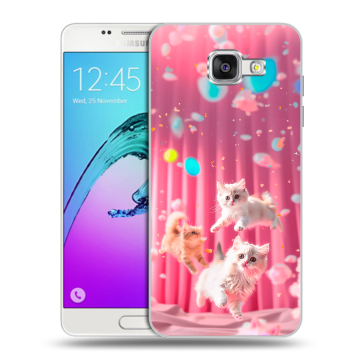 Силиконовый чехол на Samsung Galaxy A5 (2016) с принтом милые котики Силиконовый чехол на Samsung Galaxy A5 (2016) с принтом милые котики