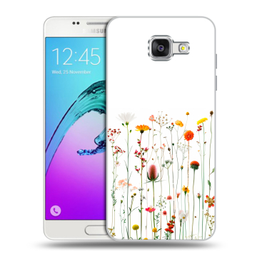 Силиконовый чехол на Samsung Galaxy A5 (2016) с принтом цветы