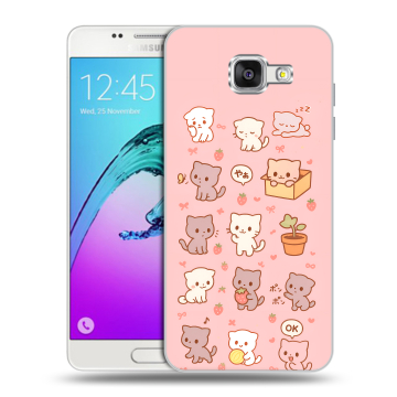 Силиконовый чехол на Samsung Galaxy A5 (2016) с принтом Hello Kitty Хелоу Кити Силиконовый чехол на Samsung Galaxy A5 (2016) с принтом Hello Kitty Хелоу Кити