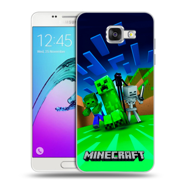 Силиконовый чехол на Samsung Galaxy A5 (2016) с принтом Майнкрафт