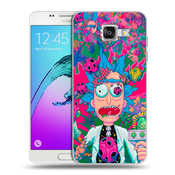Силиконовый чехол на Samsung Galaxy A5 (2016) с принтом Рик и Морти Rick Morty