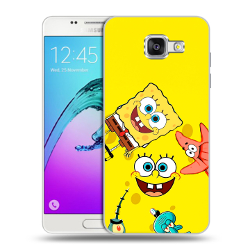 Силиконовый чехол на Samsung Galaxy A5 (2016) с принтом Спанч боб Спанчбоб Силиконовый чехол на Samsung Galaxy A5 (2016) с принтом Спанч боб Спанчбоб