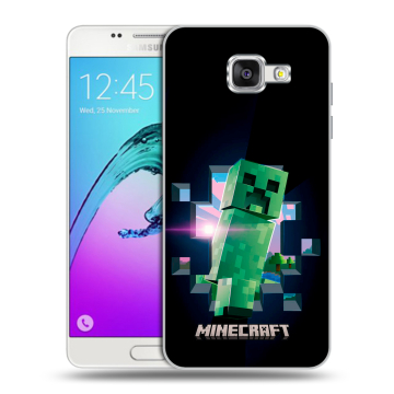 Силиконовый чехол на Samsung Galaxy A5 (2016) с принтом Майнкрафт Minecraft