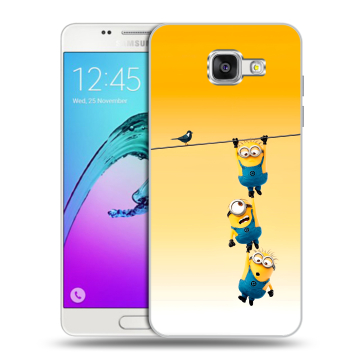 Силиконовый чехол на Samsung Galaxy A5 (2016) с принтом Миньоны