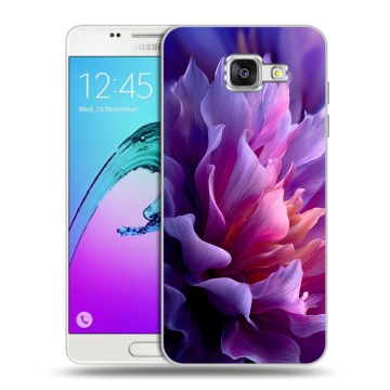 Силиконовый чехол на Samsung Galaxy A5 (2016) с принтом женский цветы