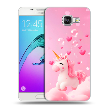 Силиконовый чехол на Samsung Galaxy A5 (2016) с принтом Единорог