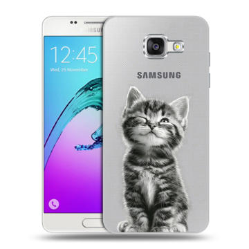 Силиконовый чехол на Samsung Galaxy A5 (2016) с принтом Котенок Силиконовый чехол на Samsung Galaxy A5 (2016) с принтом Котенок