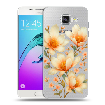 Силиконовый чехол на Samsung Galaxy A5 (2016) с принтом Цветы Силиконовый чехол на Samsung Galaxy A5 (2016) с принтом Цветы