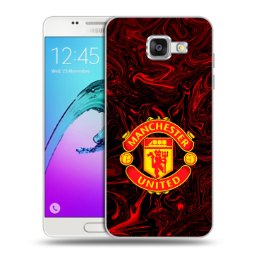 Силиконовый чехол на Samsung Galaxy A5 (2016) с принтом Manchester United Силиконовый чехол на Samsung Galaxy A5 (2016) с принтом Manchester United