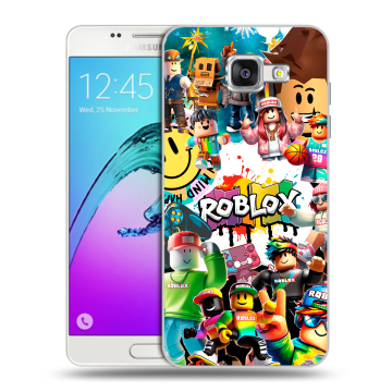 Силиконовый чехол на Samsung Galaxy A5 (2016) с принтом Roblox Роблокс