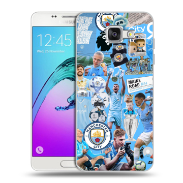 Силиконовый чехол на Samsung Galaxy A5 (2016) с принтом Man City Манчестер Сити Силиконовый чехол на Samsung Galaxy A5 (2016) с принтом Man City Манчестер Сити