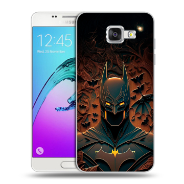 Силиконовый чехол на Samsung Galaxy A5 (2016) с принтом Batman Бэтмен Силиконовый чехол на Samsung Galaxy A5 (2016) с принтом Batman Бэтмен