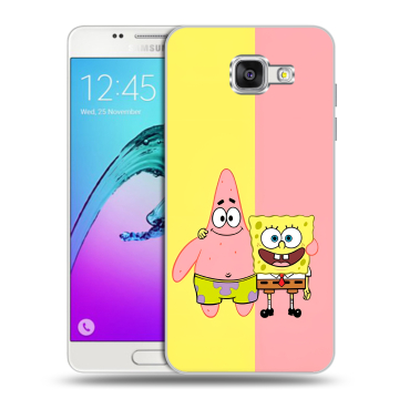 Силиконовый чехол на Samsung Galaxy A5 (2016) с принтом Спанч боб Спанчбоб