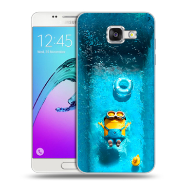 Силиконовый чехол на Samsung Galaxy A5 (2016) с принтом Миньоны