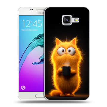 Силиконовый чехол на Samsung Galaxy A5 (2016) с принтом Смешной кот