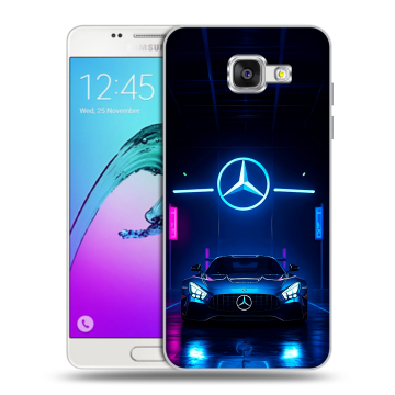 Силиконовый чехол на Samsung Galaxy A5 (2016) с принтом Mercedes Мерседес