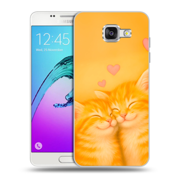 Силиконовый чехол на Samsung Galaxy A5 (2016) с принтом Милые котята