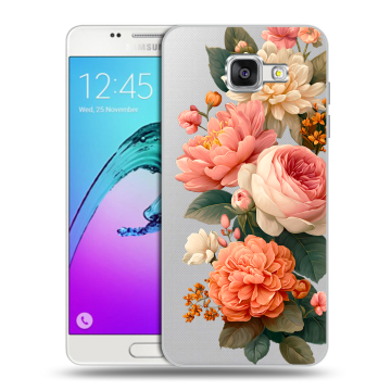 Силиконовый чехол на Samsung Galaxy A5 (2016) с принтом цветы Силиконовый чехол на Samsung Galaxy A5 (2016) с принтом цветы