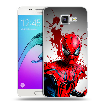 Силиконовый чехол на Samsung Galaxy A5 (2016) с принтом Spiderman Человек паук Силиконовый чехол на Samsung Galaxy A5 (2016) с принтом Spiderman Человек паук