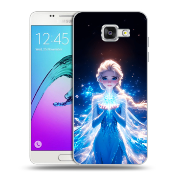 Силиконовый чехол на Samsung Galaxy A5 (2016) с принтом Холодное сердце Frozen