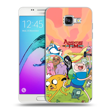 Силиконовый чехол на Samsung Galaxy A5 (2016) с принтом Adventure time Время приключений Силиконовый чехол на Samsung Galaxy A5 (2016) с принтом Adventure time Время приключений