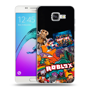 Силиконовый чехол на Samsung Galaxy A5 (2016) с принтом Roblox Роблокс