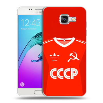 Силиконовый чехол на Samsung Galaxy A5 (2016) с принтом Флаг Герб СССР Силиконовый чехол на Samsung Galaxy A5 (2016) с принтом Флаг Герб СССР