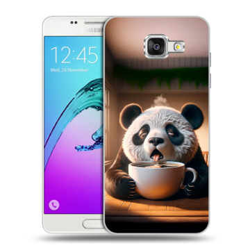 Силиконовый чехол на Samsung Galaxy A5 (2016) с принтом смешная панда Силиконовый чехол на Samsung Galaxy A5 (2016) с принтом смешная панда