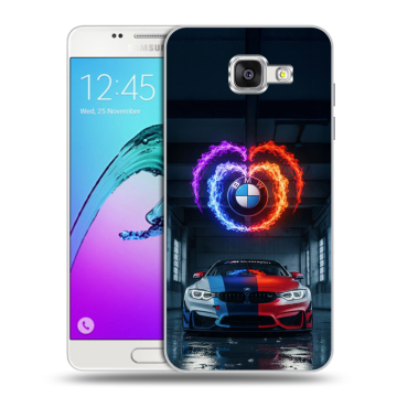 Силиконовый чехол на Samsung Galaxy A5 (2016) с принтом BMW БМВ