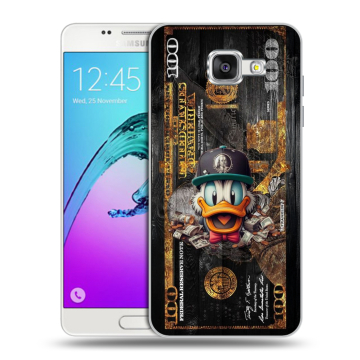 Силиконовый чехол на Samsung Galaxy A5 (2016) с принтом Дональд Дак Доллар