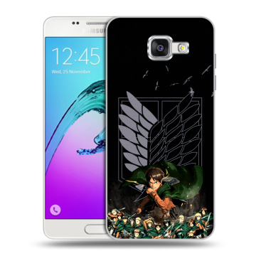 Силиконовый чехол на Samsung Galaxy A5 (2016) с принтом Атака титанов
