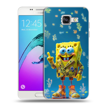 Силиконовый чехол на Samsung Galaxy A5 (2016) с принтом Спанч боб Спанчбоб Силиконовый чехол на Samsung Galaxy A5 (2016) с принтом Спанч боб Спанчбоб