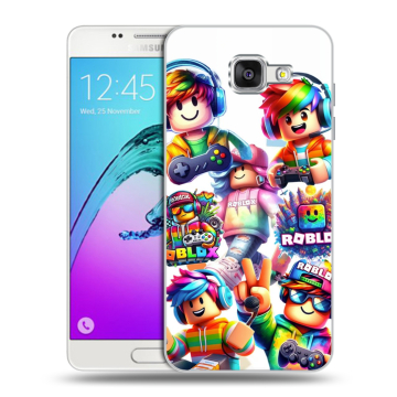 Силиконовый чехол на Samsung Galaxy A5 (2016) с принтом Roblox Роблокс