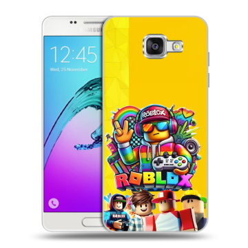 Силиконовый чехол на Samsung Galaxy A5 (2016) с принтом Roblox Роблокс