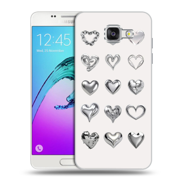 Силиконовый чехол на Samsung Galaxy A5 (2016) с принтом Y2K сердечки Силиконовый чехол на Samsung Galaxy A5 (2016) с принтом Y2K сердечки
