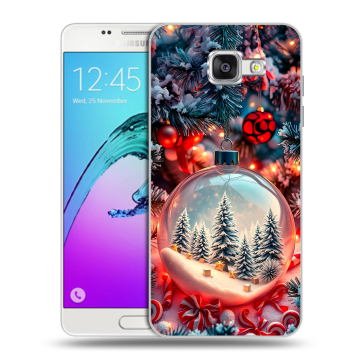Силиконовый чехол на Samsung Galaxy A5 (2016) с принтом Новый год Силиконовый чехол на Samsung Galaxy A5 (2016) с принтом Новый год