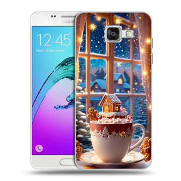 Силиконовый чехол на Samsung Galaxy A5 (2016) с принтом Новый год Силиконовый чехол на Samsung Galaxy A5 (2016) с принтом Новый год
