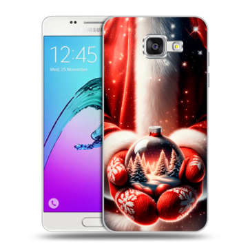 Силиконовый чехол на Samsung Galaxy A5 (2016) с принтом Новый год Силиконовый чехол на Samsung Galaxy A5 (2016) с принтом Новый год