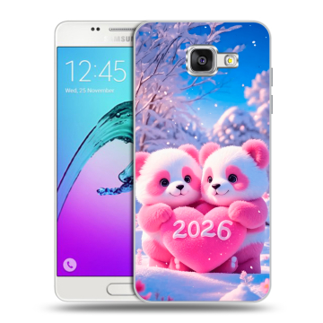 Силиконовый чехол на Samsung Galaxy A5 (2016) с принтом Новый год Силиконовый чехол на Samsung Galaxy A5 (2016) с принтом Новый год