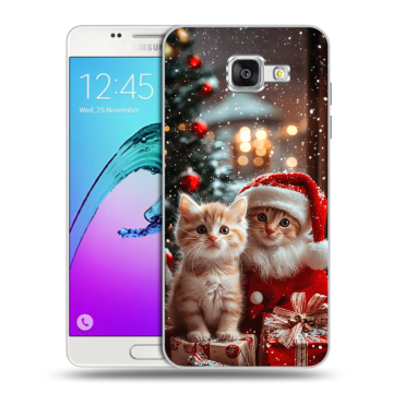 Силиконовый чехол на Samsung Galaxy A5 (2016) с принтом Новый год Силиконовый чехол на Samsung Galaxy A5 (2016) с принтом Новый год
