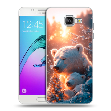 Силиконовый чехол на Samsung Galaxy A5 (2016) с принтом Новый год Силиконовый чехол на Samsung Galaxy A5 (2016) с принтом Новый год