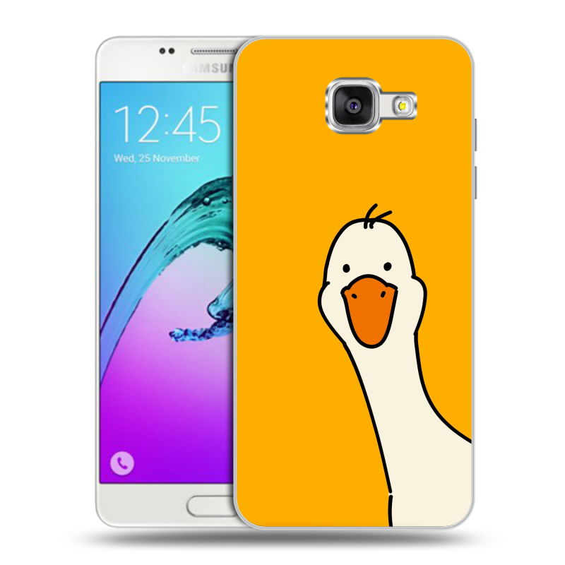 Силиконовый чехол на Samsung Galaxy A5 (2016) с принтом Утка Силиконовый чехол на Samsung Galaxy A5 (2016) с принтом Утка