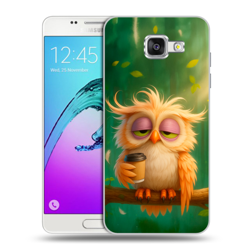 Силиконовый чехол на Samsung Galaxy A5 (2016) с принтом сова Силиконовый чехол на Samsung Galaxy A5 (2016) с принтом сова