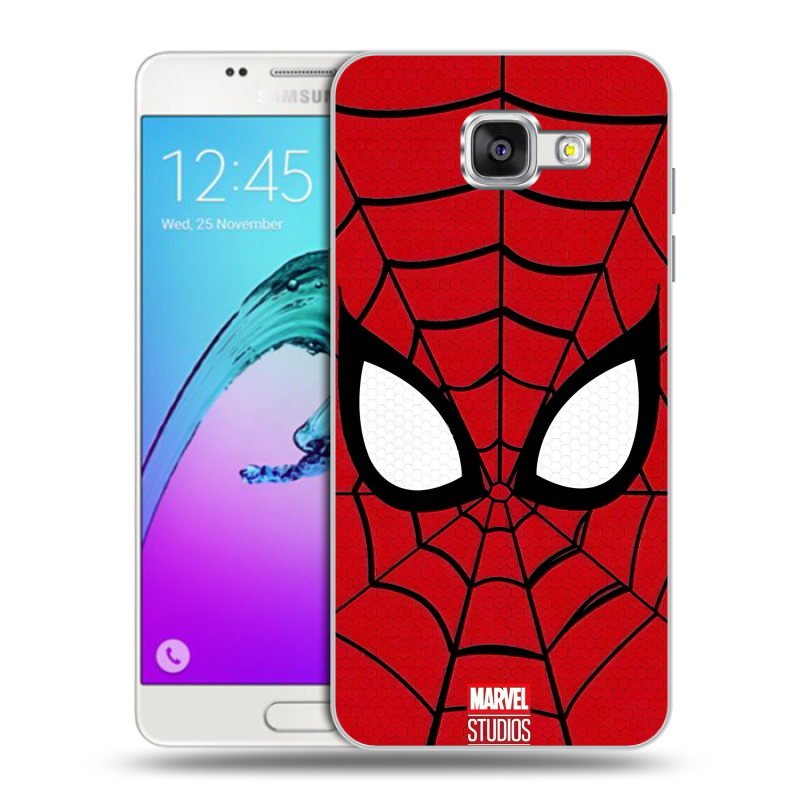 Силиконовый чехол на Samsung Galaxy A5 (2016) с принтом человек паук spiderman Силиконовый чехол на Samsung Galaxy A5 (2016) с принтом человек паук spiderman